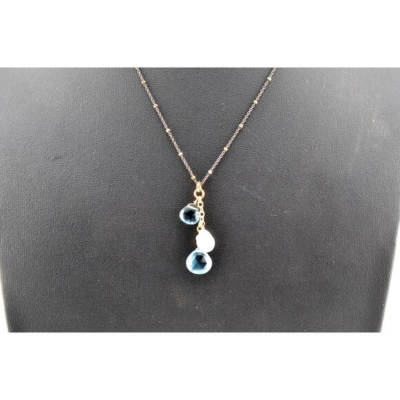 Rachel Reinhardt Moonstone & Quartz Cluster Necklace - Picture 2 of 3